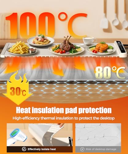 Warming Mat for Food (Off White / 26x15 Inch)
