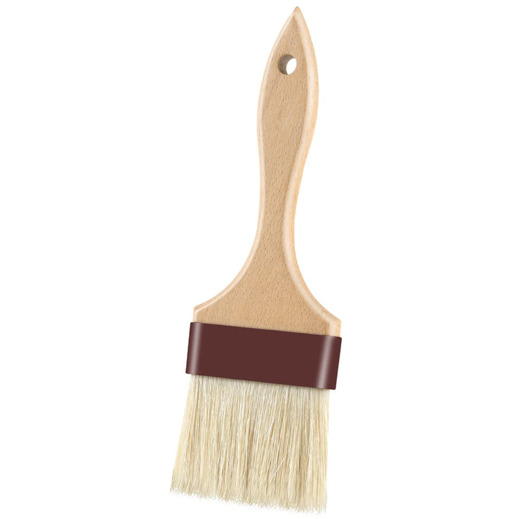 Pastry Brushes for Baking Basting Brush with Boar Bristles and Beech Hardwood Handles Culinary Oil Brush for Barbecue Butter Grill BBQ Sauce Baster Marinade Kitchen Food Cooking Brushes