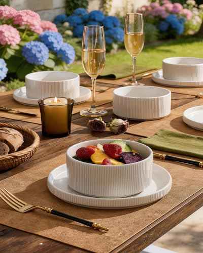 Ceramic Dinnerware Sets for 4 (8 Count)
