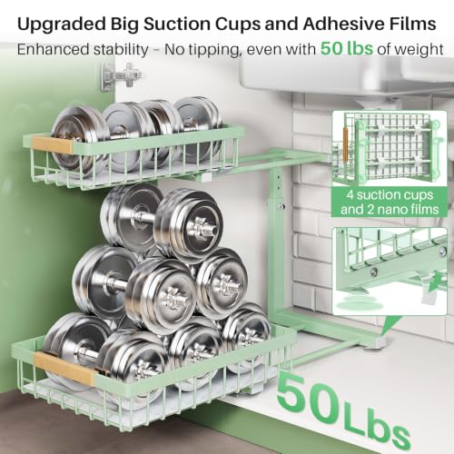 Under Sink Organizer (Green / 2 Pack)