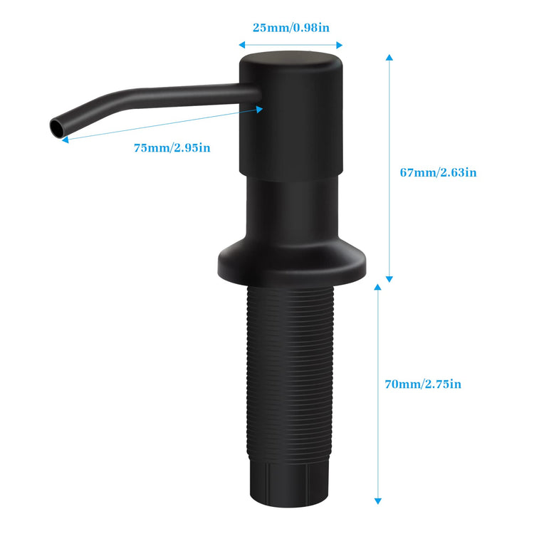 Soap Dispenser for Kitchen Sink and Extension Tube Kit