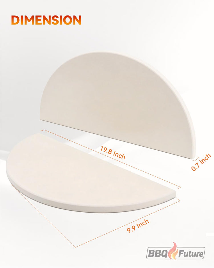 BBQ Future Ceramic Heat Deflector Plates for Kamado Joe Big Joe I