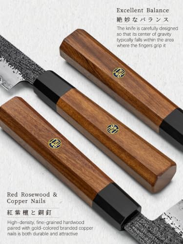 7 Pcs Knife Set with Magnetic Knife Block