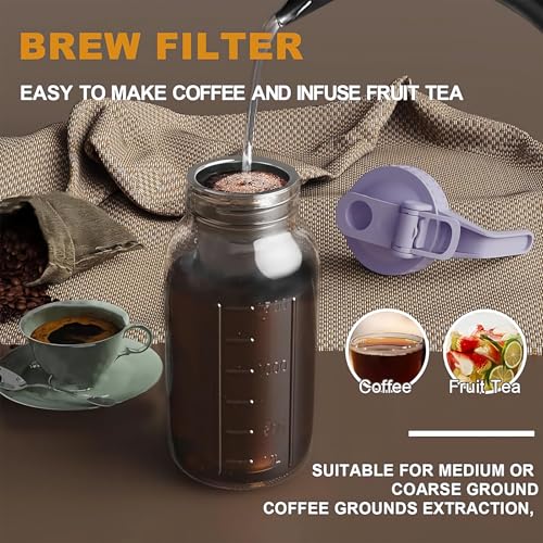 Cold Brew Coffee Maker (64 Ounces / Purple)