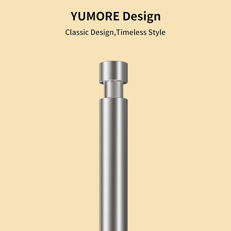 Paper Towel Holder Countertop, Black Paper Towel Holder with Weighted Base Non Slip, Standing Paper Towel Roll Holder for Kitchen Bathroom, Easy One-Handed Operation, Stainles Steel (Brushed Nickel)