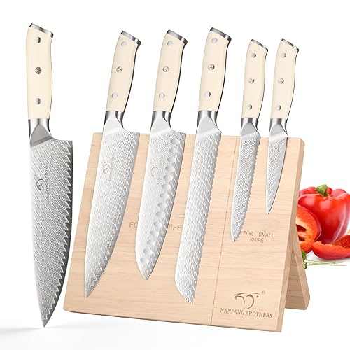 6 Piece Damascus VG10 Knife Set w
