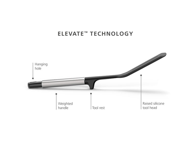 Elevate Silicone Slotted Turner with Integrated Tool Rest (Turner)