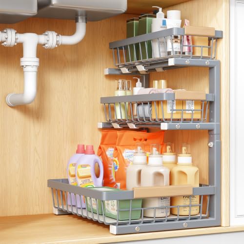 Under Sink Organizer (1-Pack / Grey)