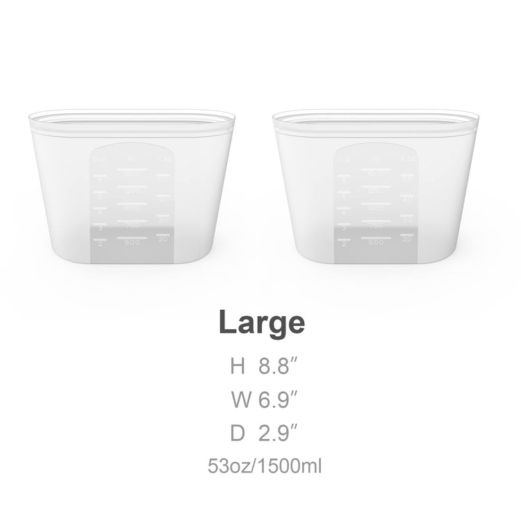 Reusable Silicone Food Storage Bag (2 Count)