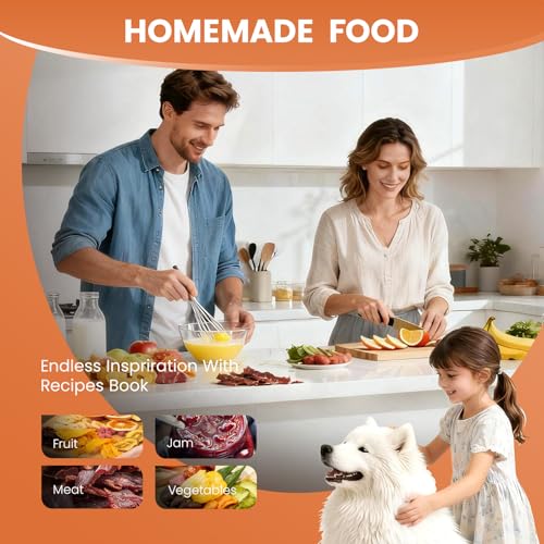 Food Dehydrator Machine Adjustable Temperature 12 Trays 800W Food Dryer (12 Count)