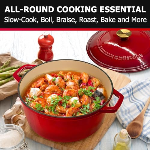 7.5 QT Enameled Cast Iron Dutch Oven
