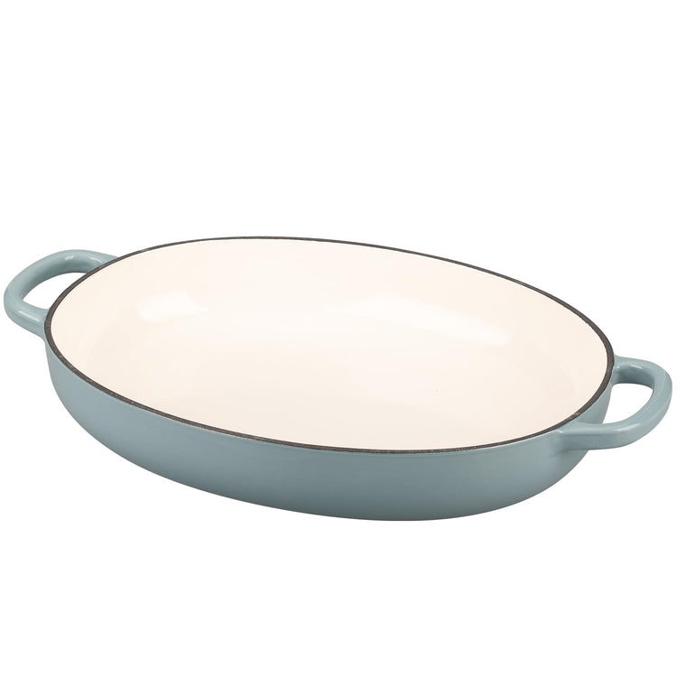 Enameled Oval Cast Iron Dutch Oven Pot with Lid