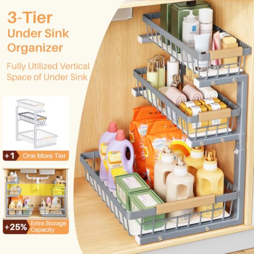 Under Sink Organizer (1-Pack / Grey)
