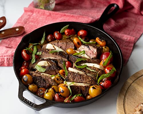 Pre Seasoned Cast Iron Skillet with Hot Handle Holder (Skillet with handle holder / 10.25-inch)