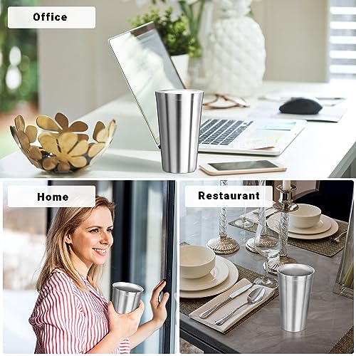 Stainless Steel Cups (classic straight / 16oz,12pcs)