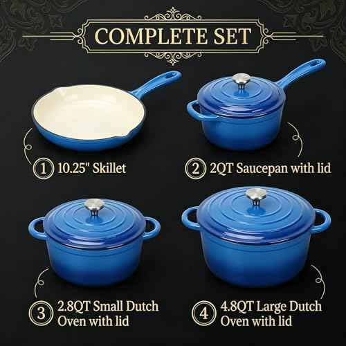 Enameled Cast Iron Cookware Set