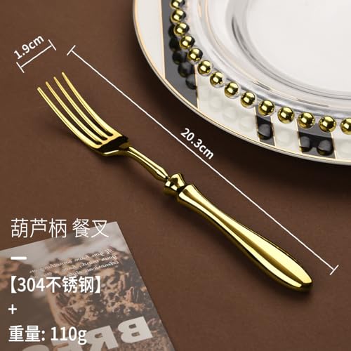 5 Piece Gold Silverware Cutlery Set for 1 Flatware Luxury German Gold Utensil Sets 18