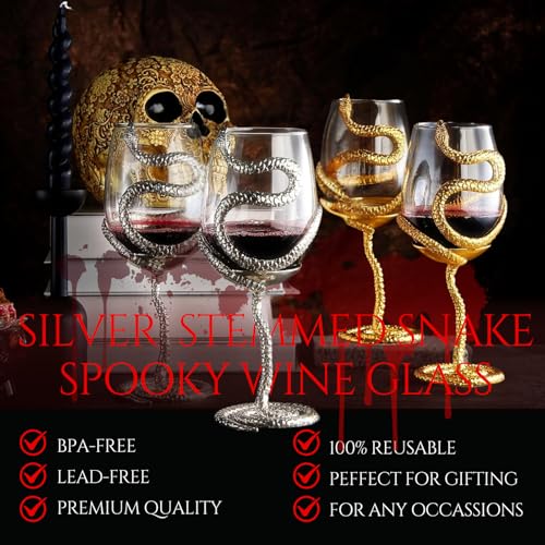 Stemmed Snake Wine Glasses