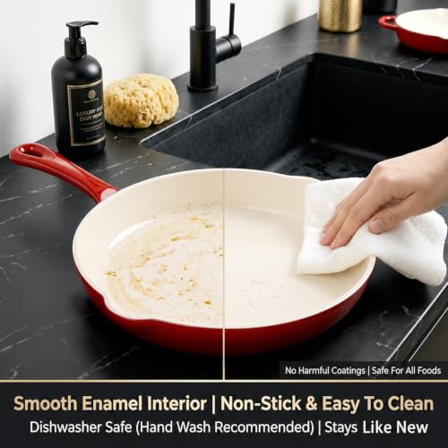Nonstick Enameled Cast Iron Cookware Set