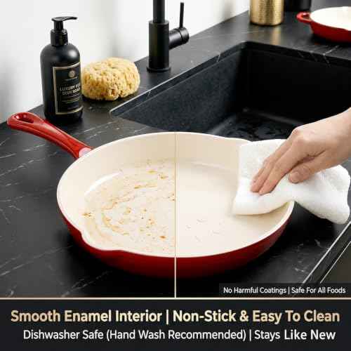 Nonstick Enameled Cast Iron Cookware Set