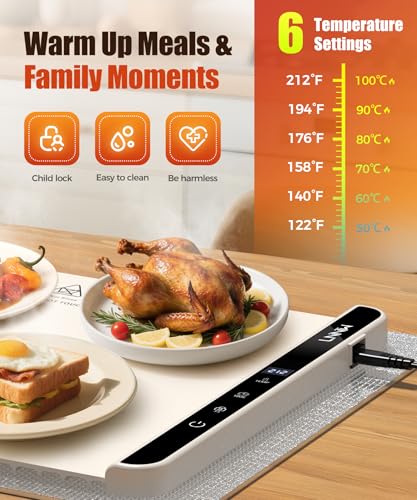 Warming Mat for Food (Off White / 46x15 Inch)