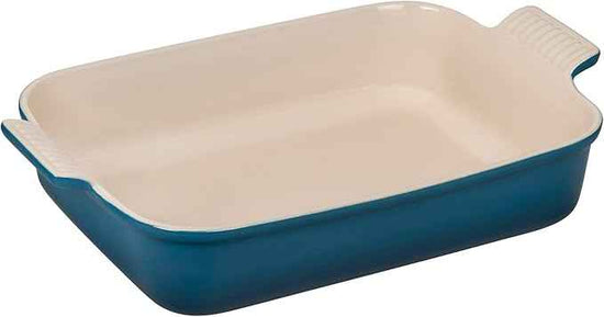 Le Creuset Stoneware Heritage Rectangular Dish, 4 qt. (12" x 9"), Deep Teal