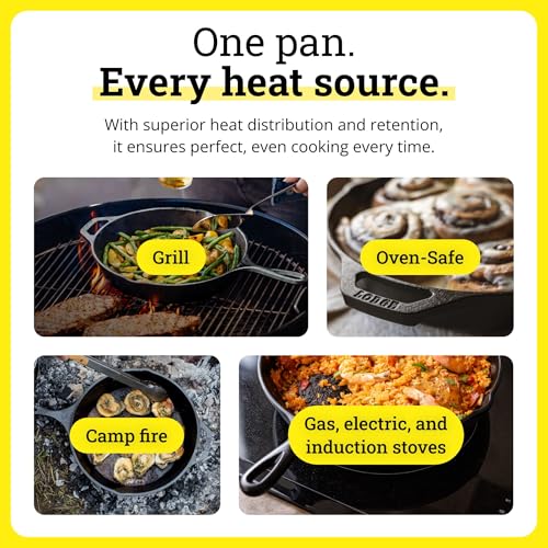 Pre Seasoned Cast Iron Skillet (Skillet / 13.25-inch)