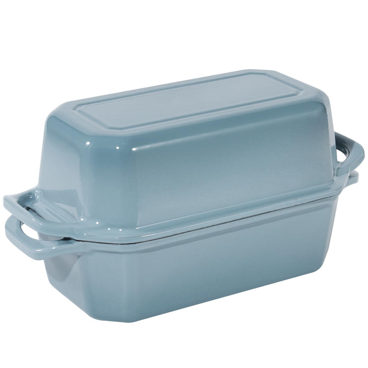 Bread Pan Cast Iron Loaf Pan with Lid Bread Loaf Pan 8.5x4.5 Inch Loaf Pan Enameled Cast Iron Sourdough Loaf Pan