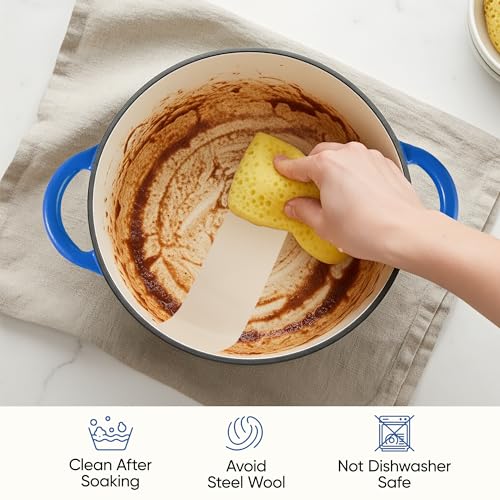 4.5 Quart Dutch Oven Pot with Lid (4.5 QT / Dark Blue)