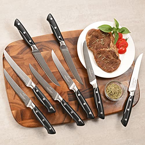 18 Pieces Damascus Kitchen Knife Set