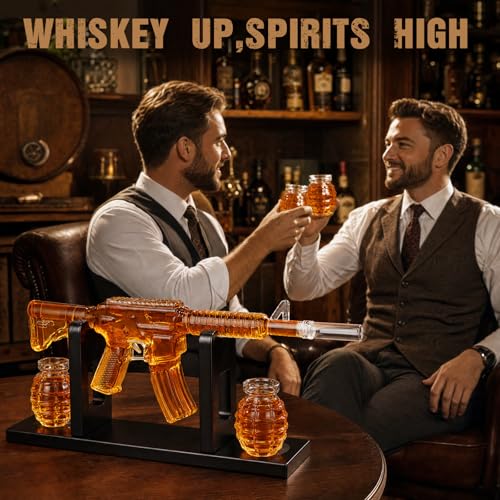 AR15 Whiskey Gun Decanter Set for Men