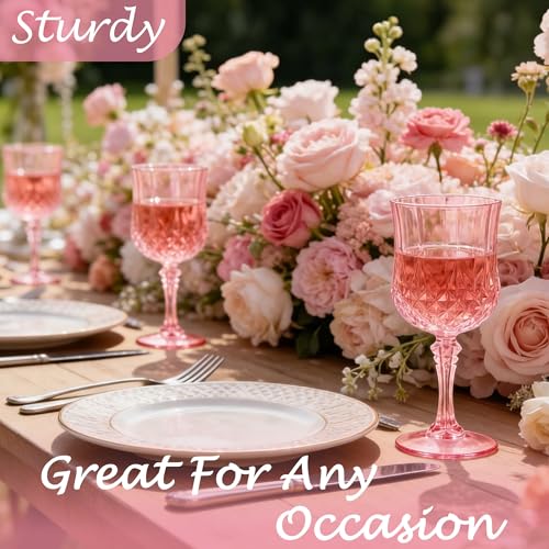 48Pack Plastic Wine Glasses (48 Count)