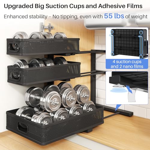 Under Sink Organizer (2-Pack / Black)