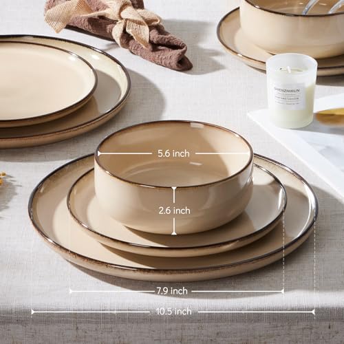 6 Piece Plates and Bowls Set
