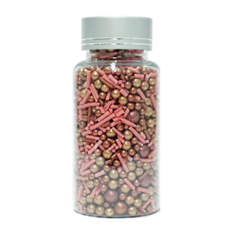 Pink and Gold Edible Sprinkle Mix