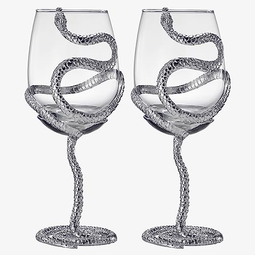 Stemmed Snake Wine Glasses