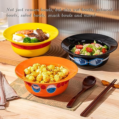 Straw Hat Ramen Bowl Set (ceramic style-4)