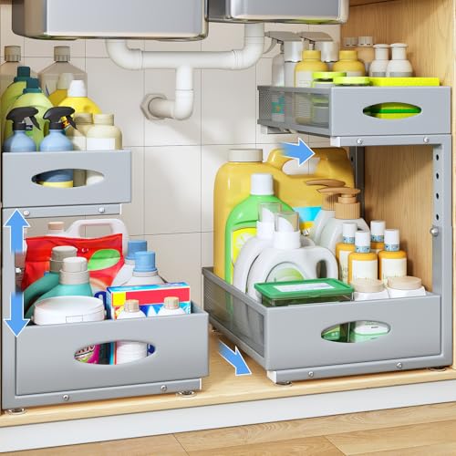 Under Sink Organizer (Grey / 1-Pack)