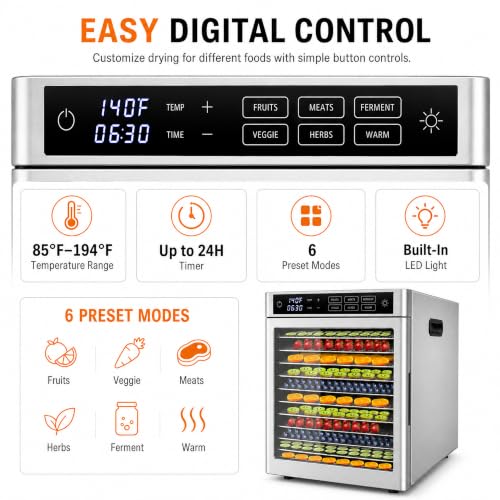 12 Tray Commercial Food Dehydrator