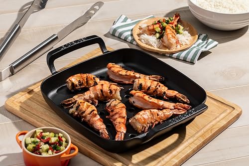 Enameled Cast Iron Square Grill Basket
