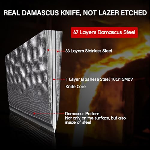 Chef Knife 8 Inch Damascus Steel Knife