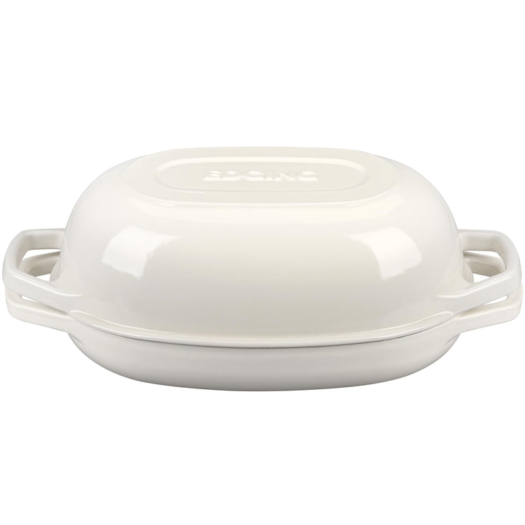Enameled Cast Iron Oval Dutch Oven Pot with Lid