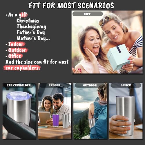 20 oz Tumbler Insulated Tumblers Stainless Steel Coffee Mug (Stainless Steel)