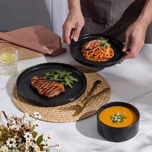 24 Piece Stoneware Dinnerware Sets