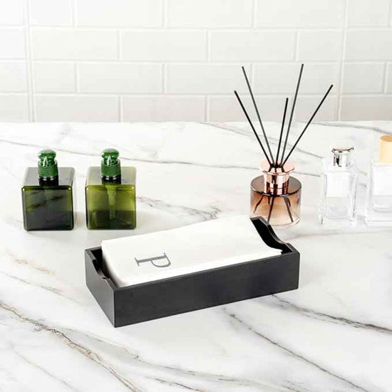 Luxenap 15.8 X 7.9 Inch Linen-Feel Guest Towels, 2000 Lettered Hand Towels - Silver Letter 'P', Sans Serif Font, White Paper Dinner Napkins, airlaid, For Restrooms And Tables - Restaurantware