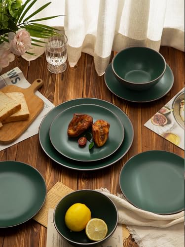 Venus Plates and Bowls Sets (Dark Green / Serves 4 (12pc))
