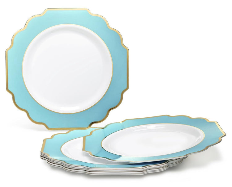 OCCASIONS Disposable Plastic Plates for 25 Guests