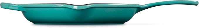Le Creuset Enameled Cast Iron Signature Round Skillet, 10.25", Riviera