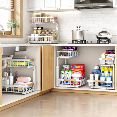 Under Sink Organizer (Large-2-Pack / White)