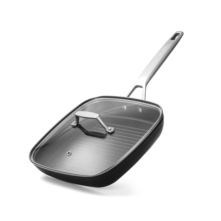 11 Inch Nonstick Square Grill Pan with lid